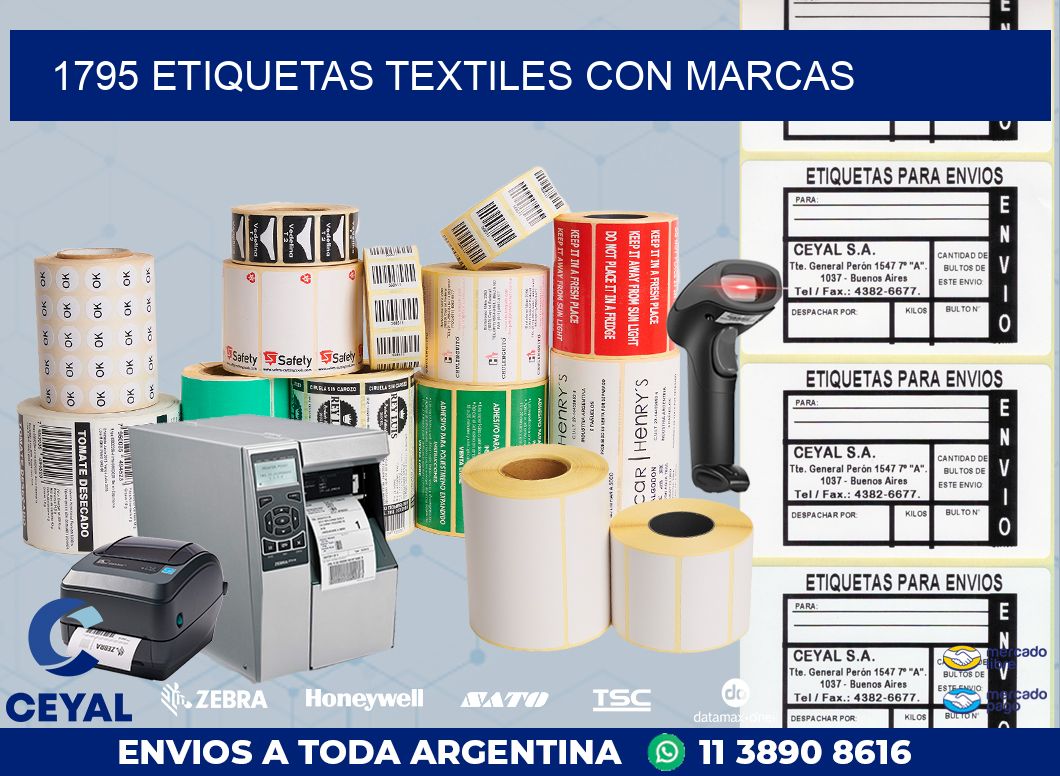 1795 ETIQUETAS TEXTILES CON MARCAS