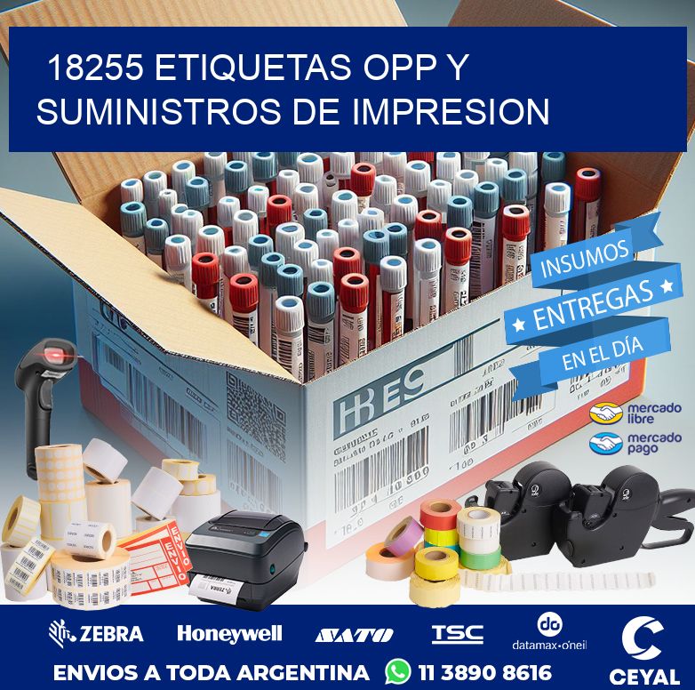 18255 ETIQUETAS OPP Y SUMINISTROS DE IMPRESION