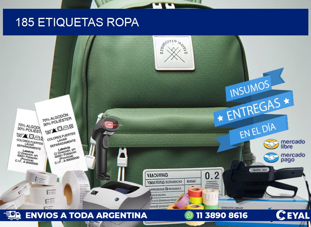 185 ETIQUETAS ROPA