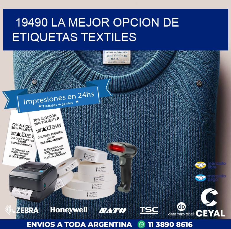 19490 LA MEJOR OPCION DE ETIQUETAS TEXTILES