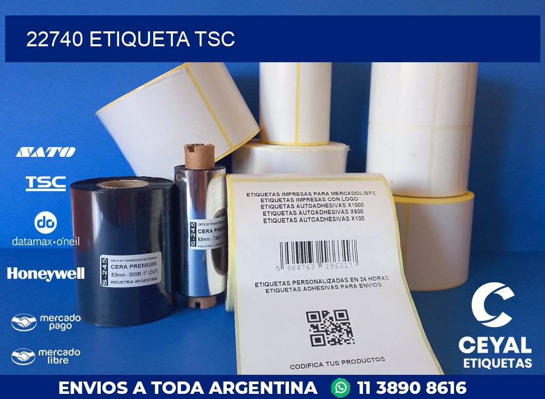 22740 etiqueta tsc