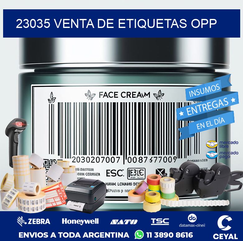 23035 VENTA DE ETIQUETAS OPP