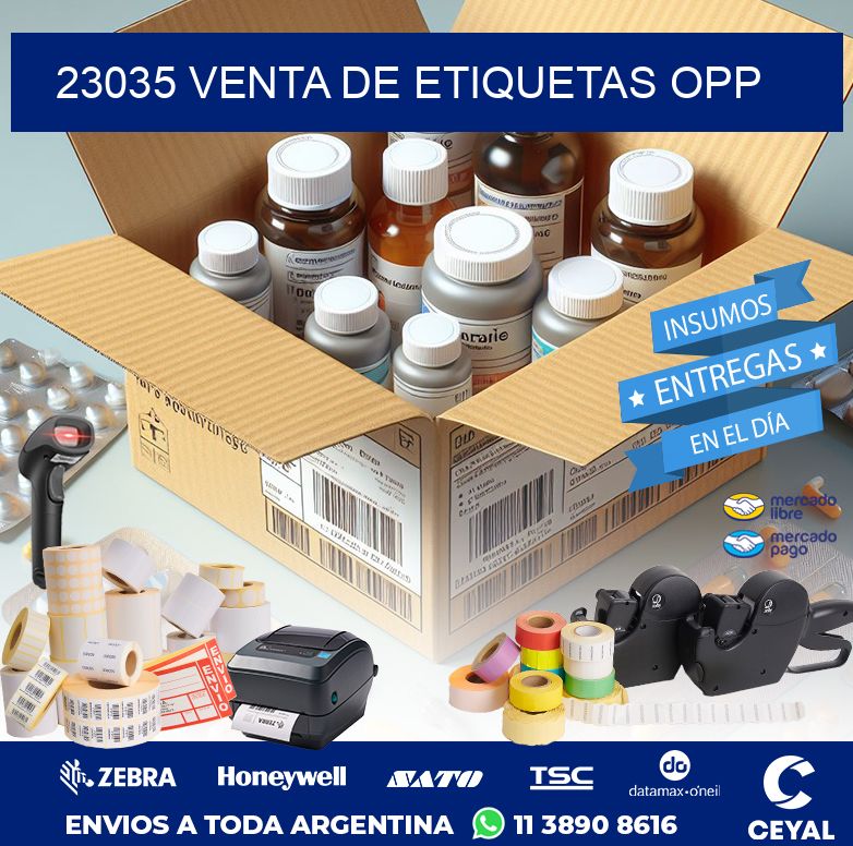 23035 VENTA DE ETIQUETAS OPP