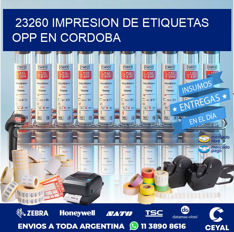 23260 IMPRESION DE ETIQUETAS OPP EN CORDOBA