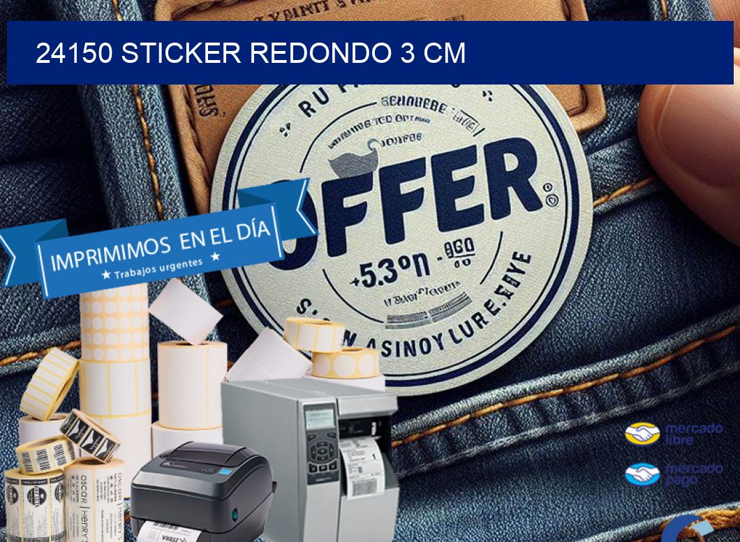 24150 STICKER REDONDO 3 CM