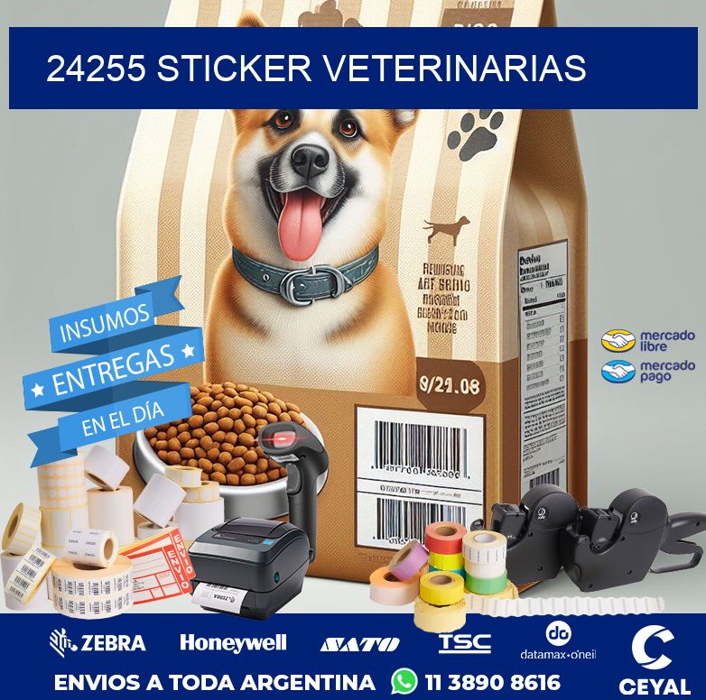 24255 STICKER VETERINARIAS