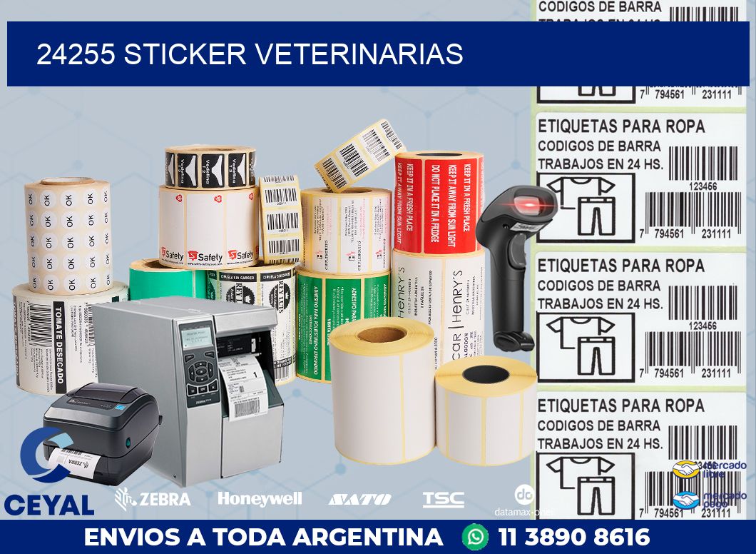 24255 STICKER VETERINARIAS
