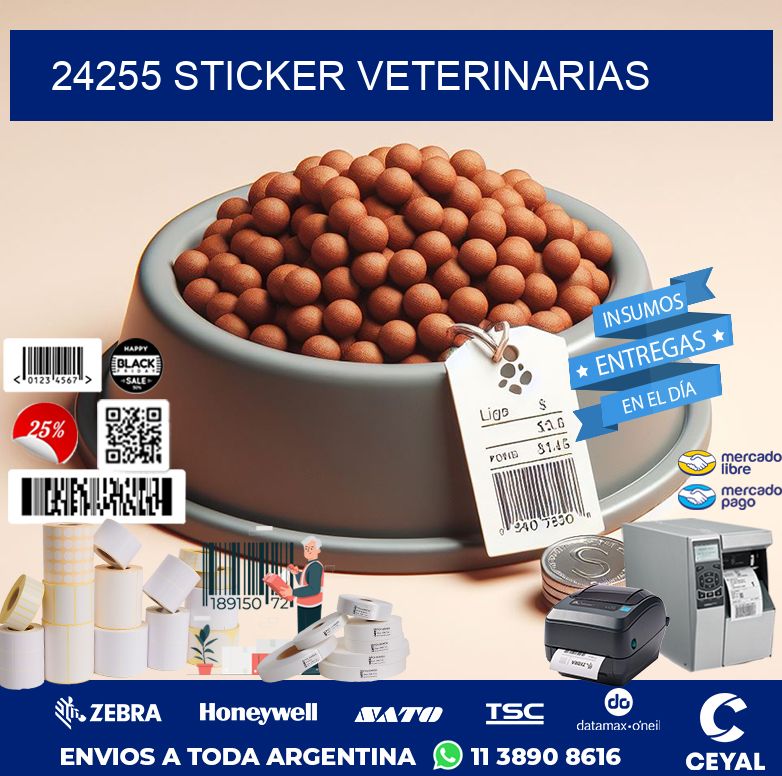 24255 STICKER VETERINARIAS