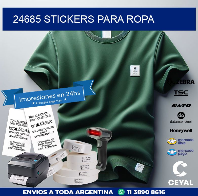 24685 STICKERS PARA ROPA