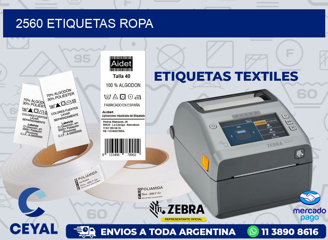 2560 ETIQUETAS ROPA