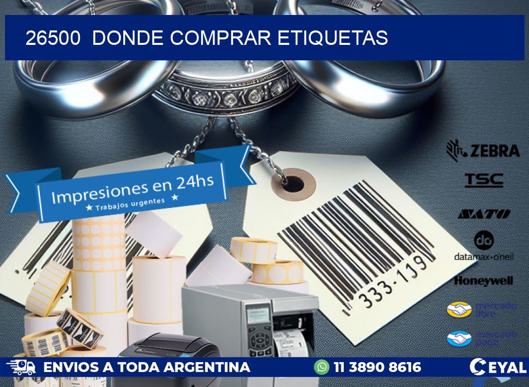 26500 donde comprar etiquetas