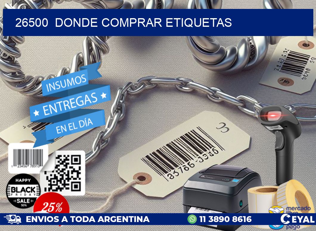 26500 donde comprar etiquetas