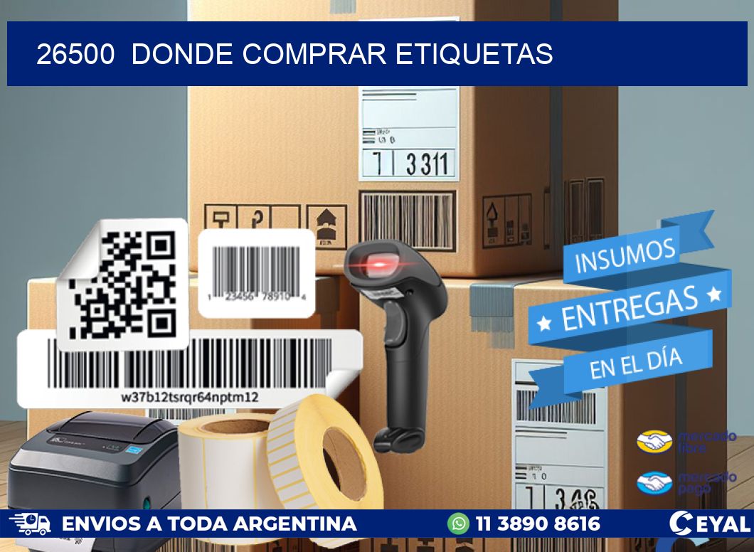 26500  donde comprar etiquetas