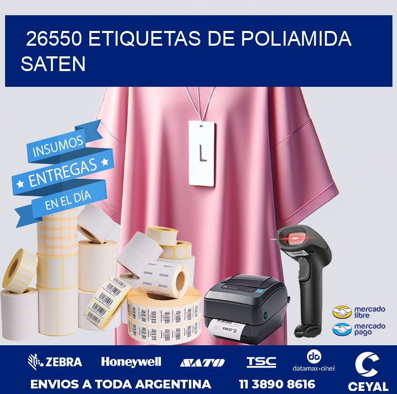 26550 ETIQUETAS DE POLIAMIDA SATEN