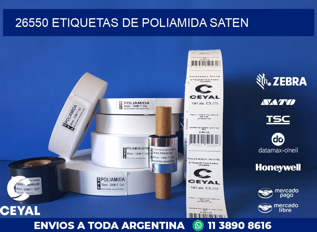 26550 ETIQUETAS DE POLIAMIDA SATEN