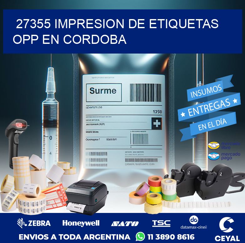 27355 IMPRESION DE ETIQUETAS OPP EN CORDOBA