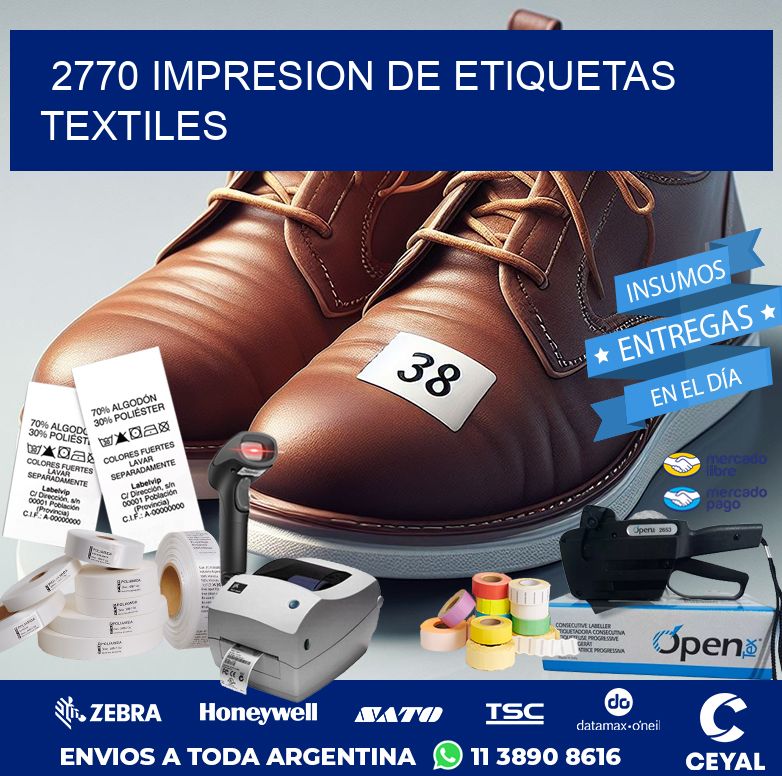 2770 IMPRESION DE ETIQUETAS TEXTILES