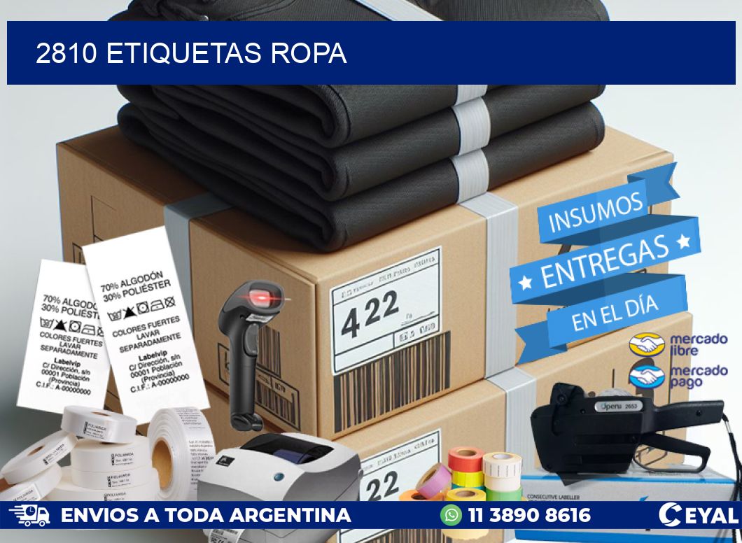 2810 ETIQUETAS ROPA