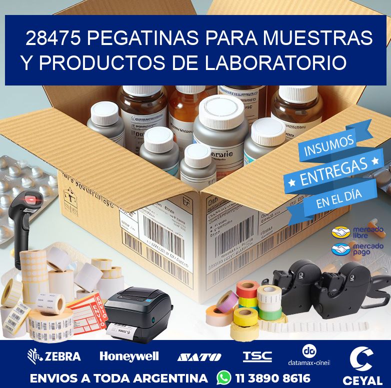 28475 PEGATINAS PARA MUESTRAS Y PRODUCTOS DE LABORATORIO