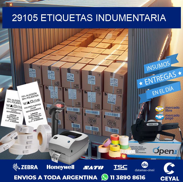 29105 ETIQUETAS INDUMENTARIA