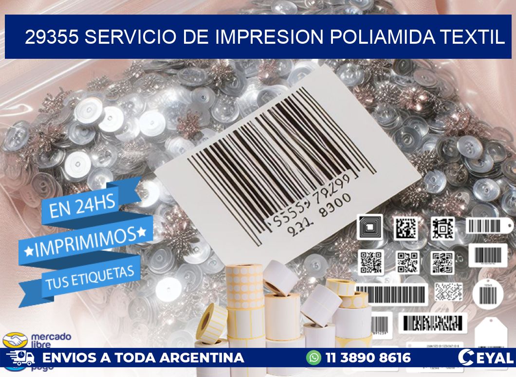 29355 SERVICIO DE IMPRESION POLIAMIDA TEXTIL