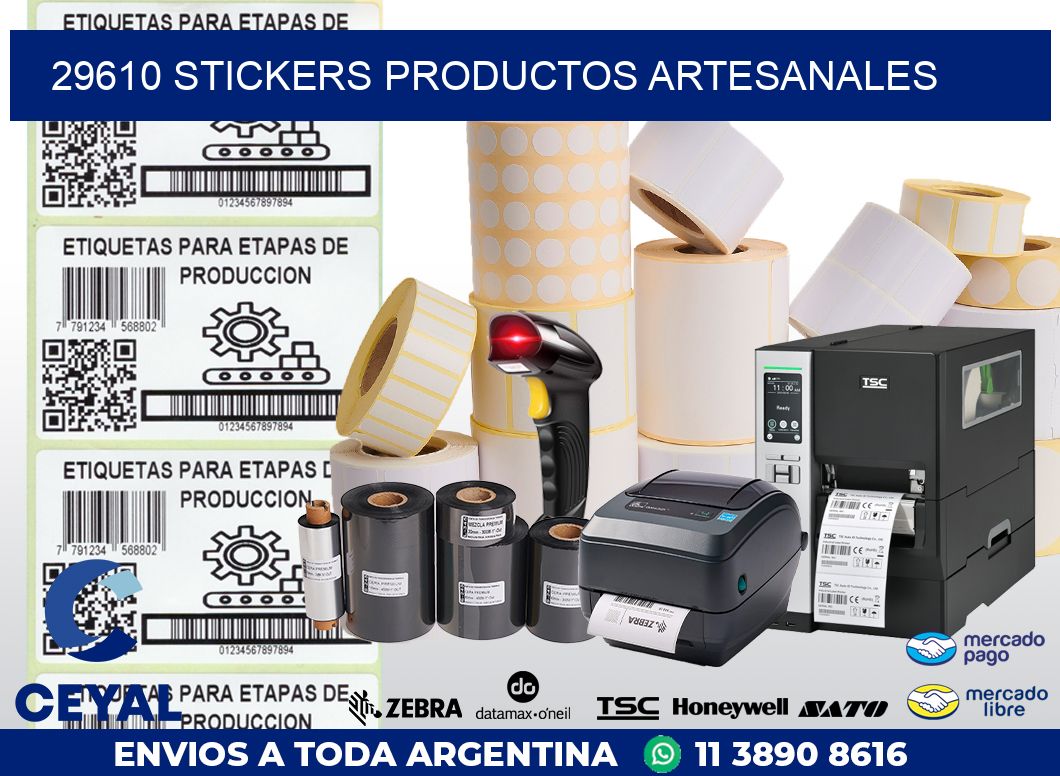 29610 stickers productos artesanales