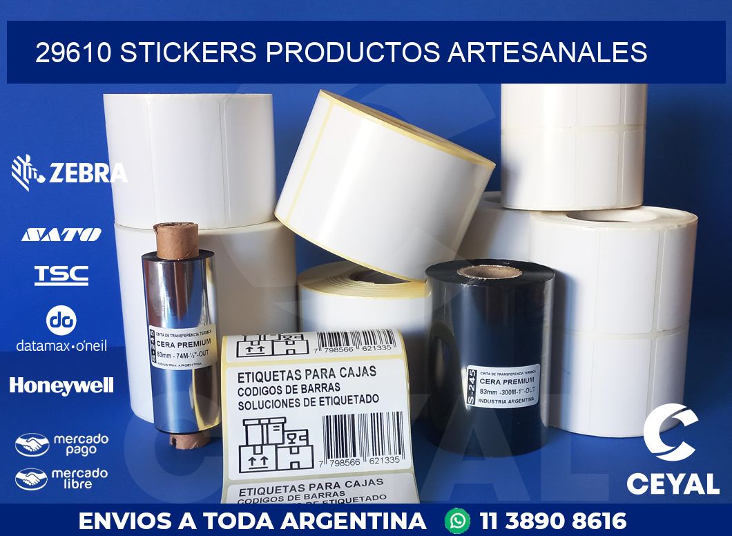 29610 stickers productos artesanales