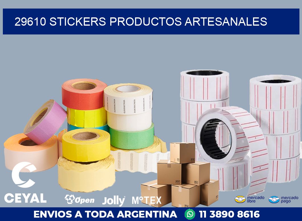 29610 stickers productos artesanales