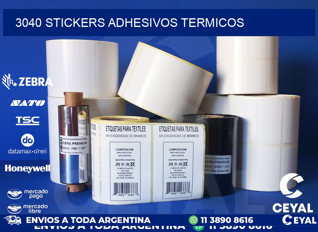 3040 stickers adhesivos termicos
