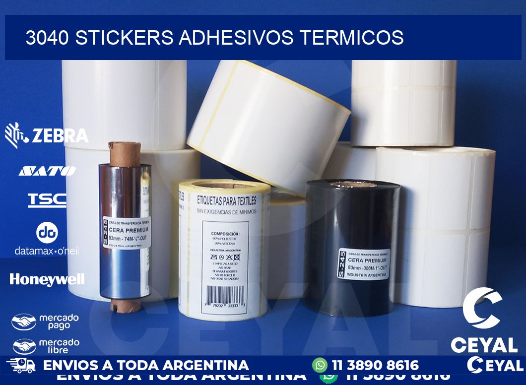 3040 stickers adhesivos termicos