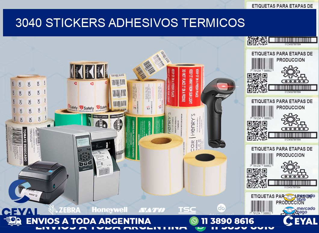 3040 stickers adhesivos termicos