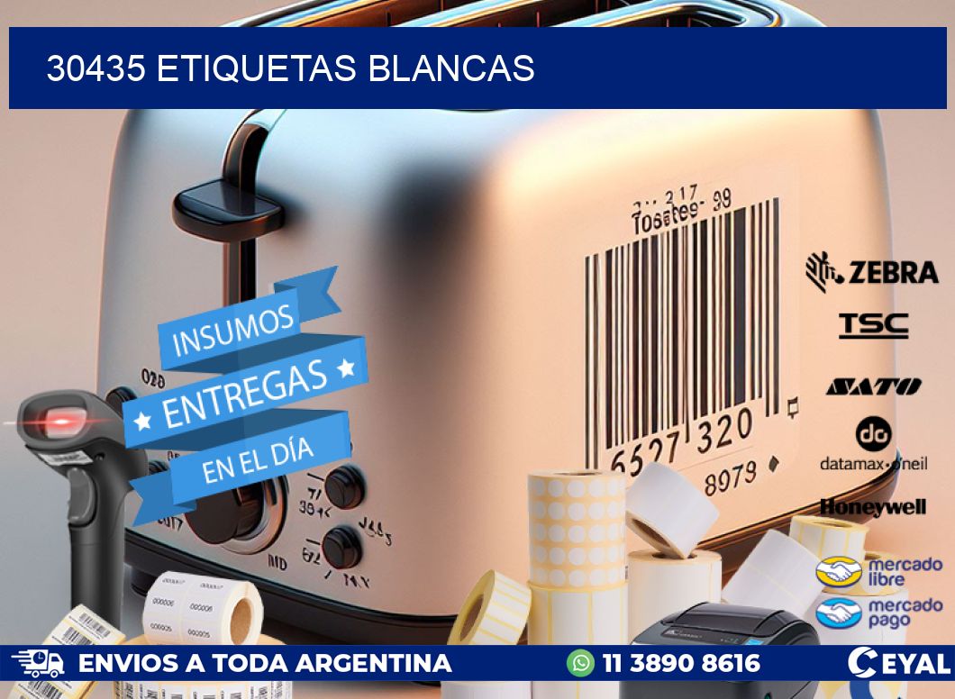 30435 ETIQUETAS BLANCAS