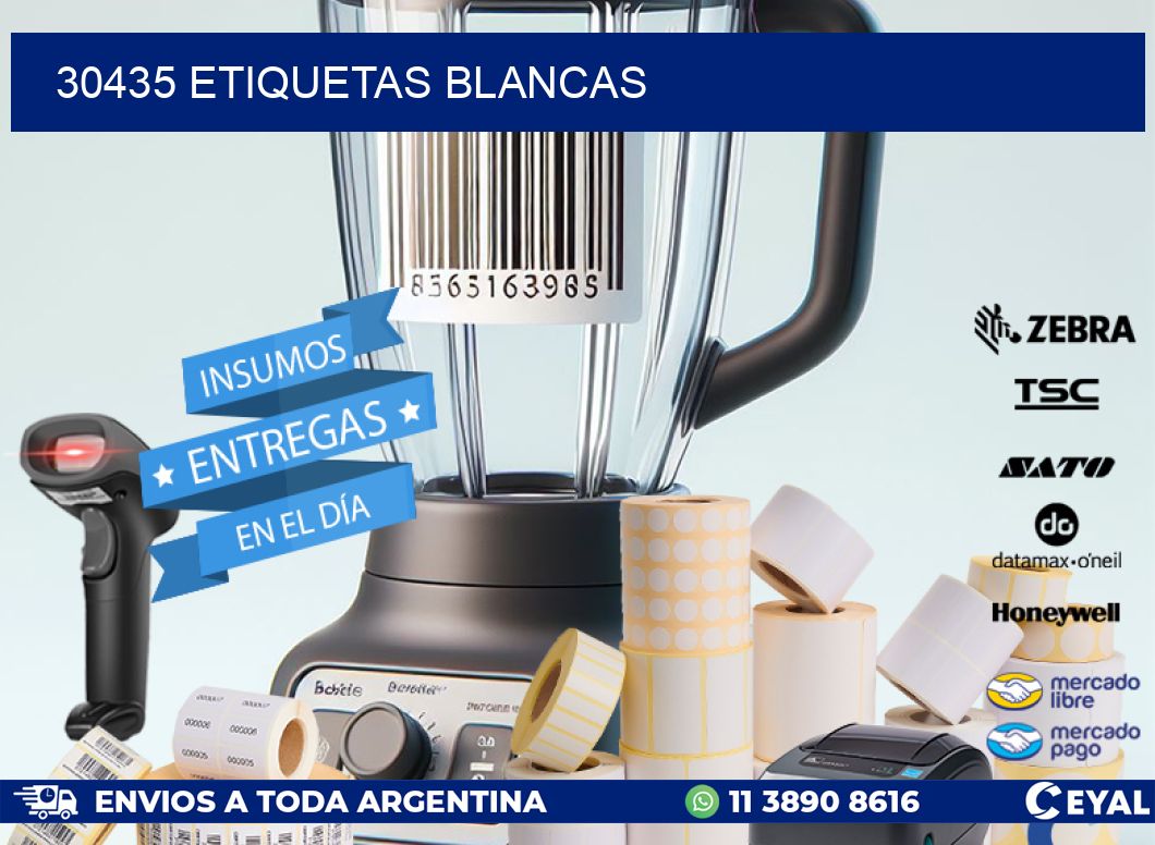30435 ETIQUETAS BLANCAS