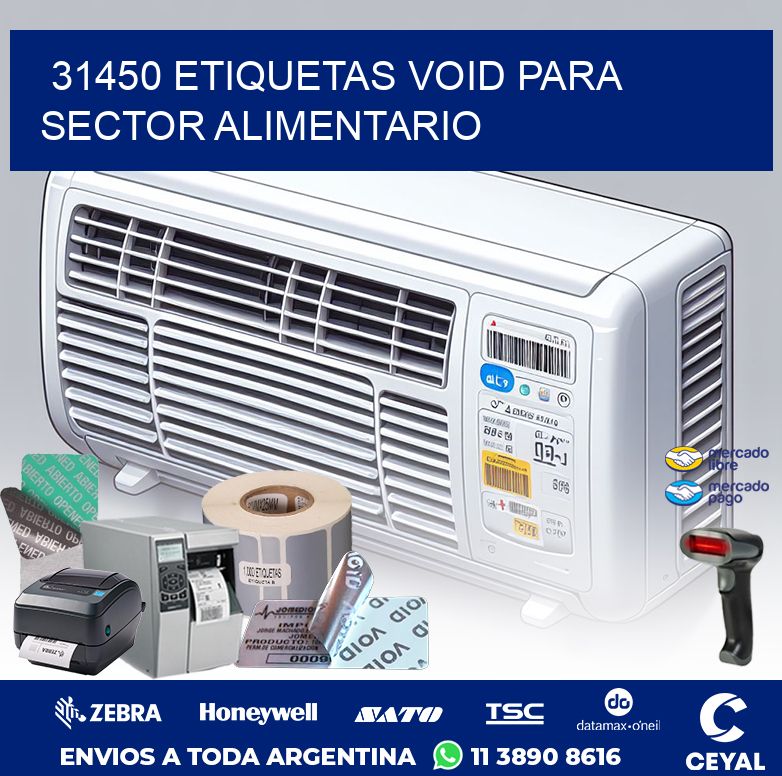 31450 ETIQUETAS VOID PARA SECTOR ALIMENTARIO