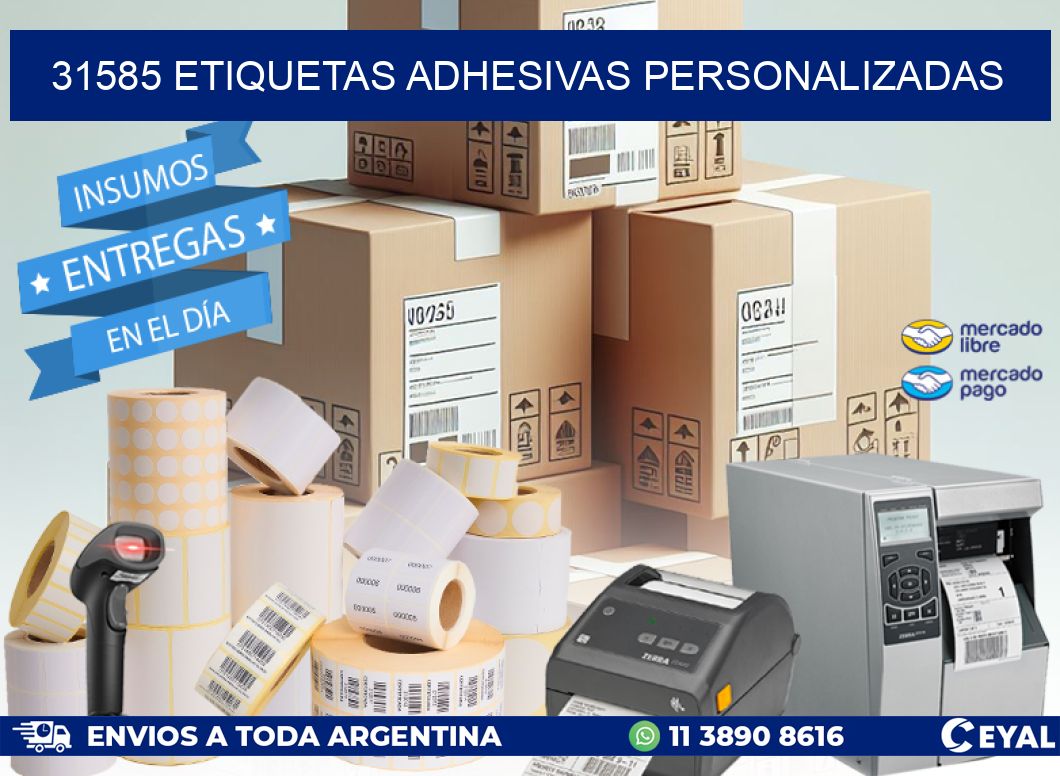 31585 Etiquetas adhesivas personalizadas