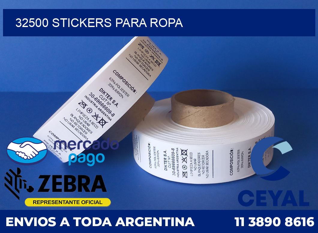 32500 STICKERS PARA ROPA