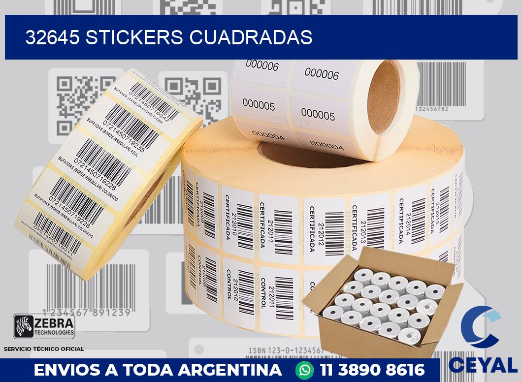 32645 Stickers cuadradas