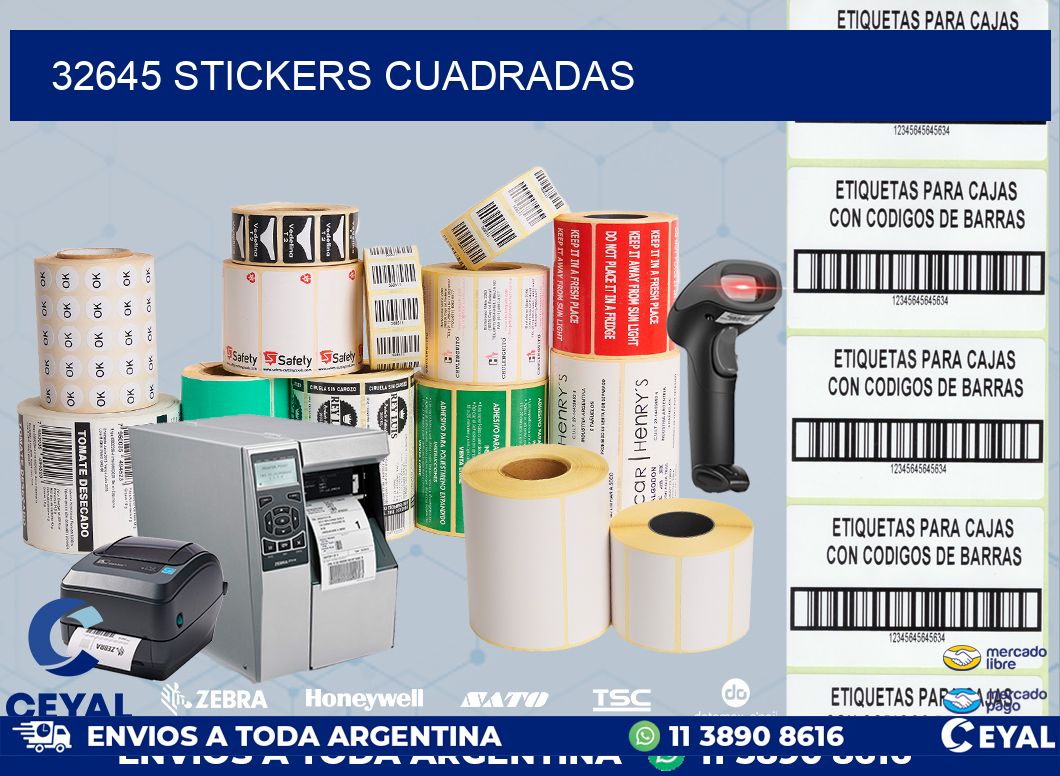 32645 Stickers cuadradas