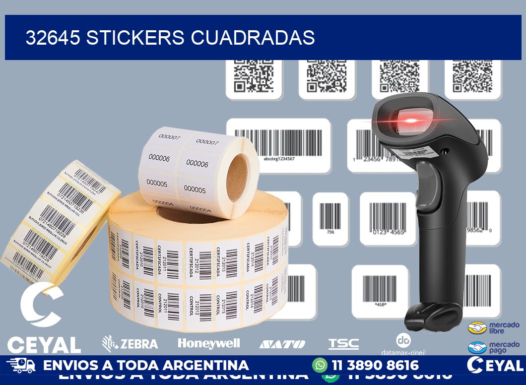 32645 Stickers cuadradas