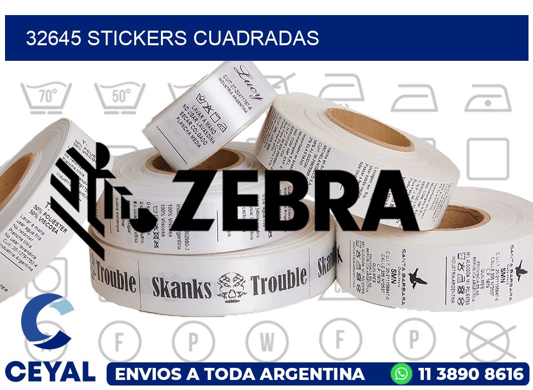 32645 Stickers cuadradas