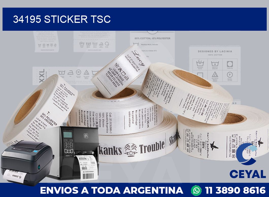 34195 sticker tsc
