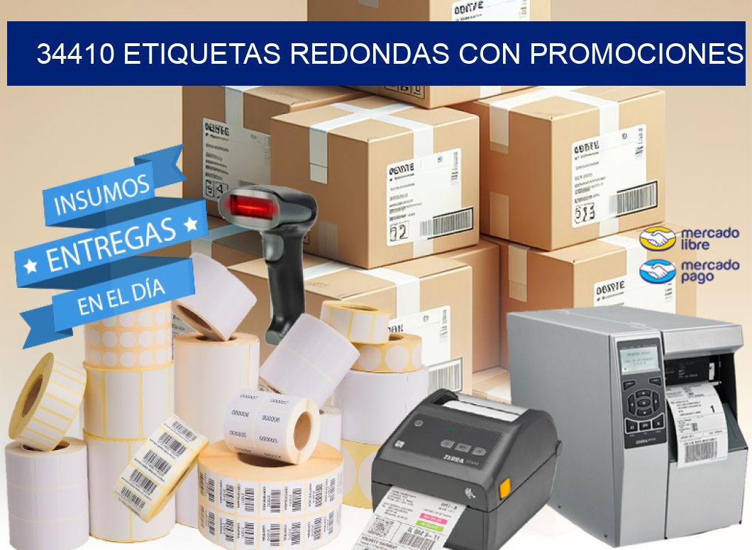 34410 ETIQUETAS REDONDAS CON PROMOCIONES