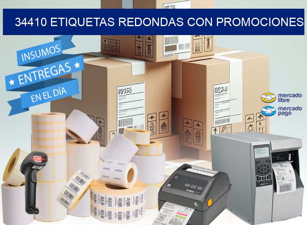 34410 ETIQUETAS REDONDAS CON PROMOCIONES