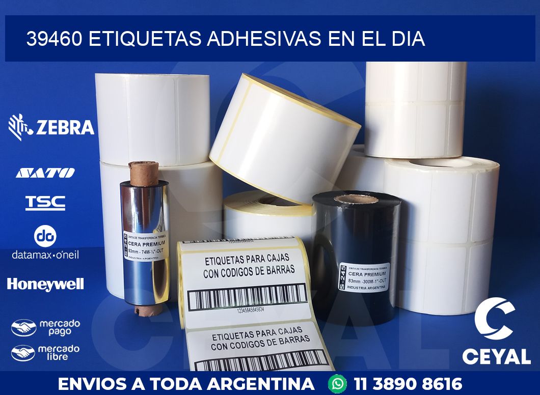 39460 etiquetas adhesivas en el dia - Etiquetado Textil