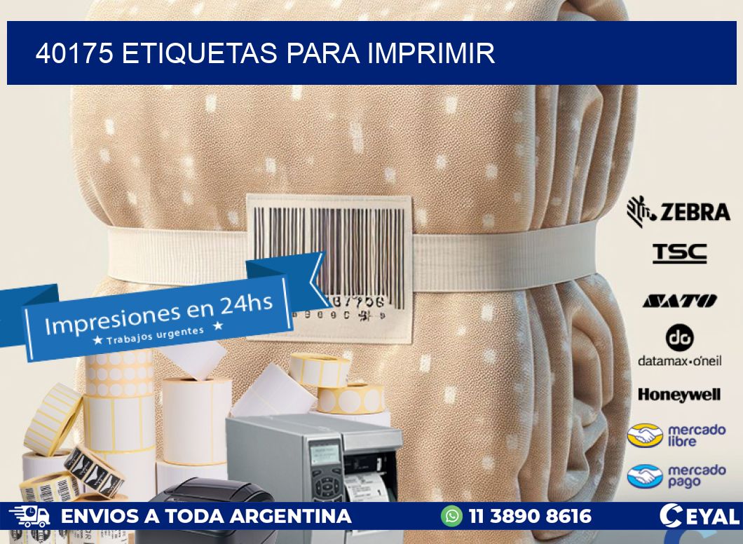 40175 ETIQUETAS PARA IMPRIMIR