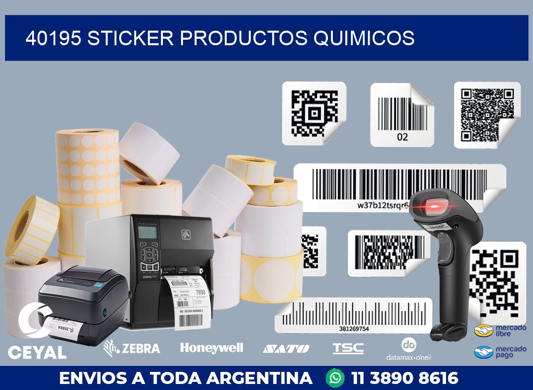 40195 STICKER PRODUCTOS QUIMICOS