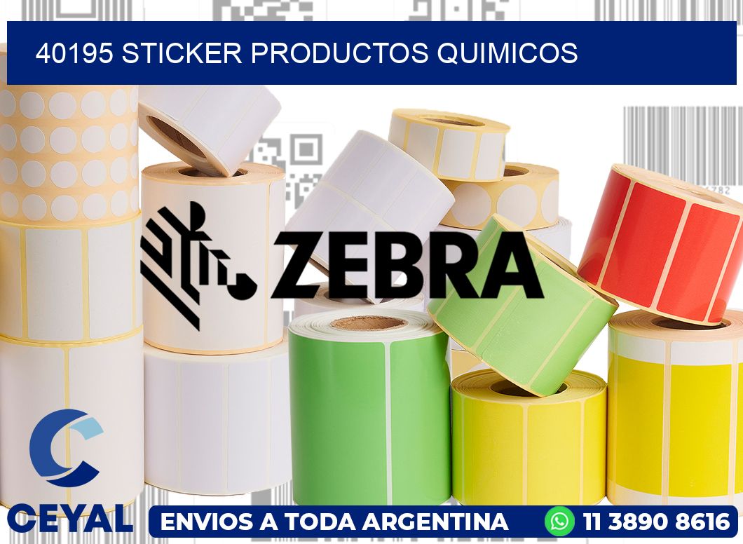 40195 STICKER PRODUCTOS QUIMICOS