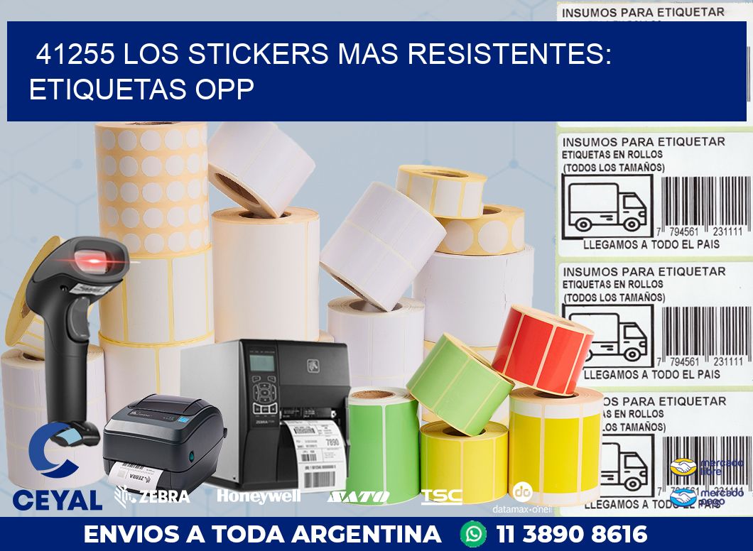 41255 LOS STICKERS MAS RESISTENTES: ETIQUETAS OPP