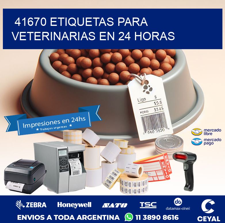 41670 ETIQUETAS PARA VETERINARIAS EN 24 HORAS