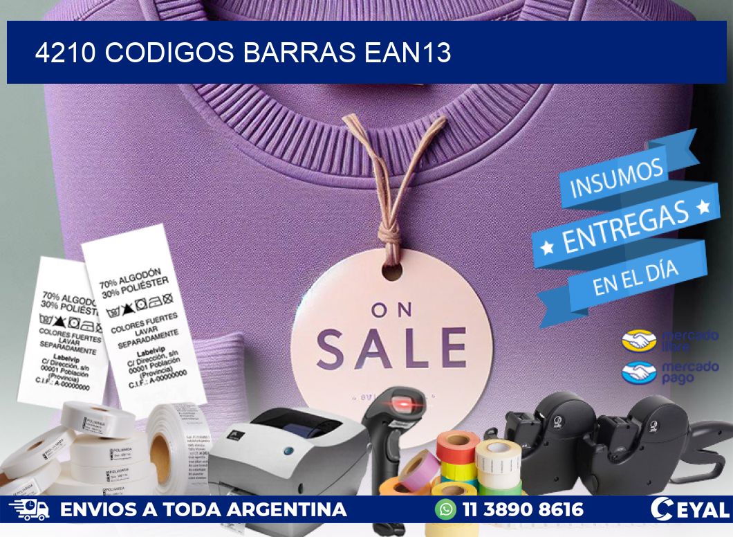 4210 CODIGOS BARRAS EAN13